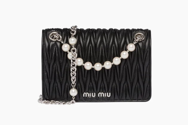 Sac &agrave; main matelass&eacute; de Miu Miu