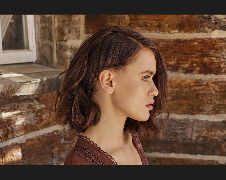 Le carr&eacute; avec side hair tress&eacute;