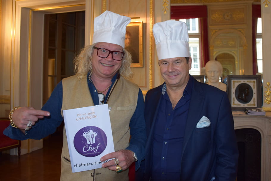 Pierre-Jean Chalençon et le chef Christophe Leroy, en garde à vue