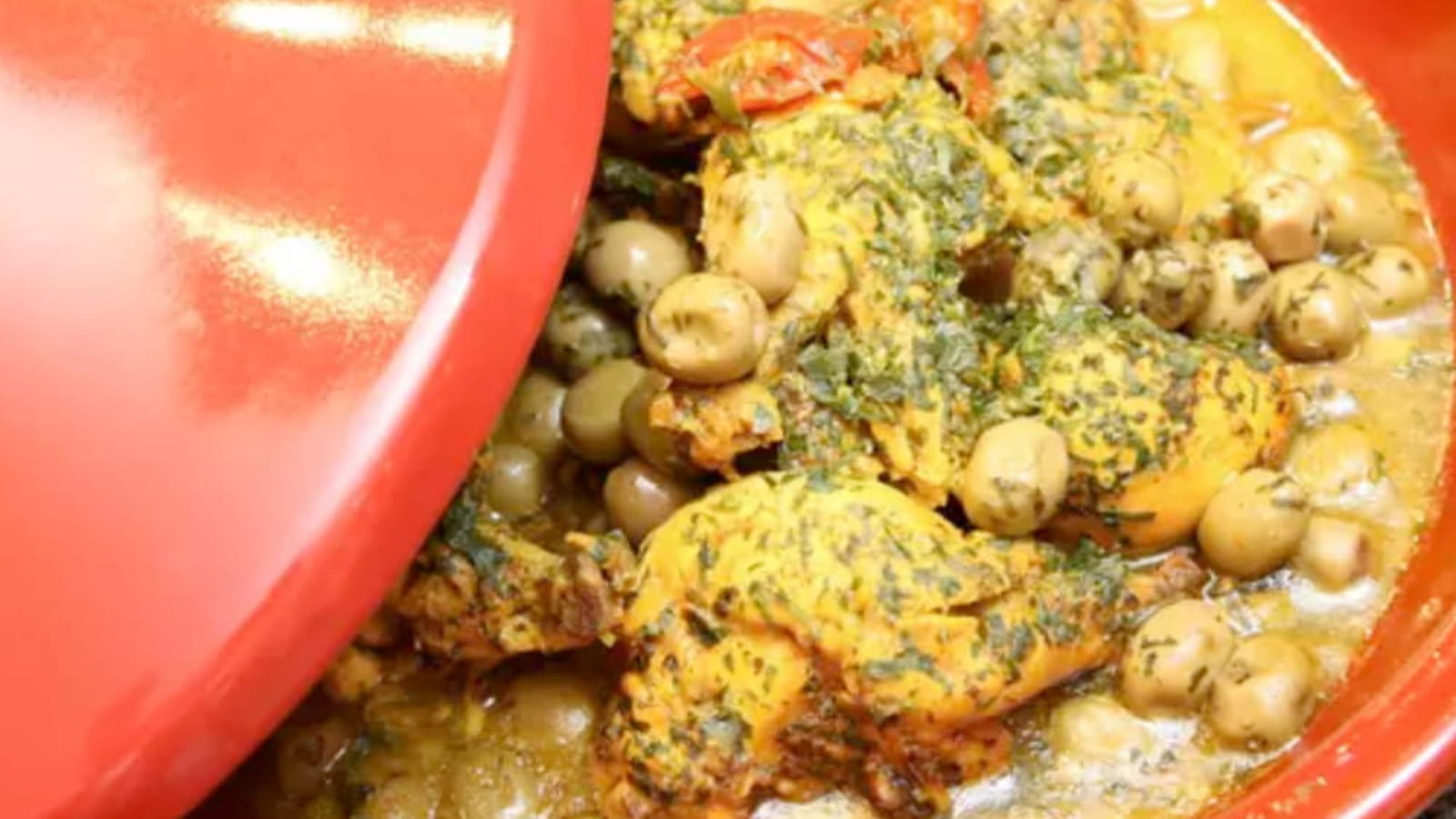 Tajine de poulet aux olives vertes au Thermomix