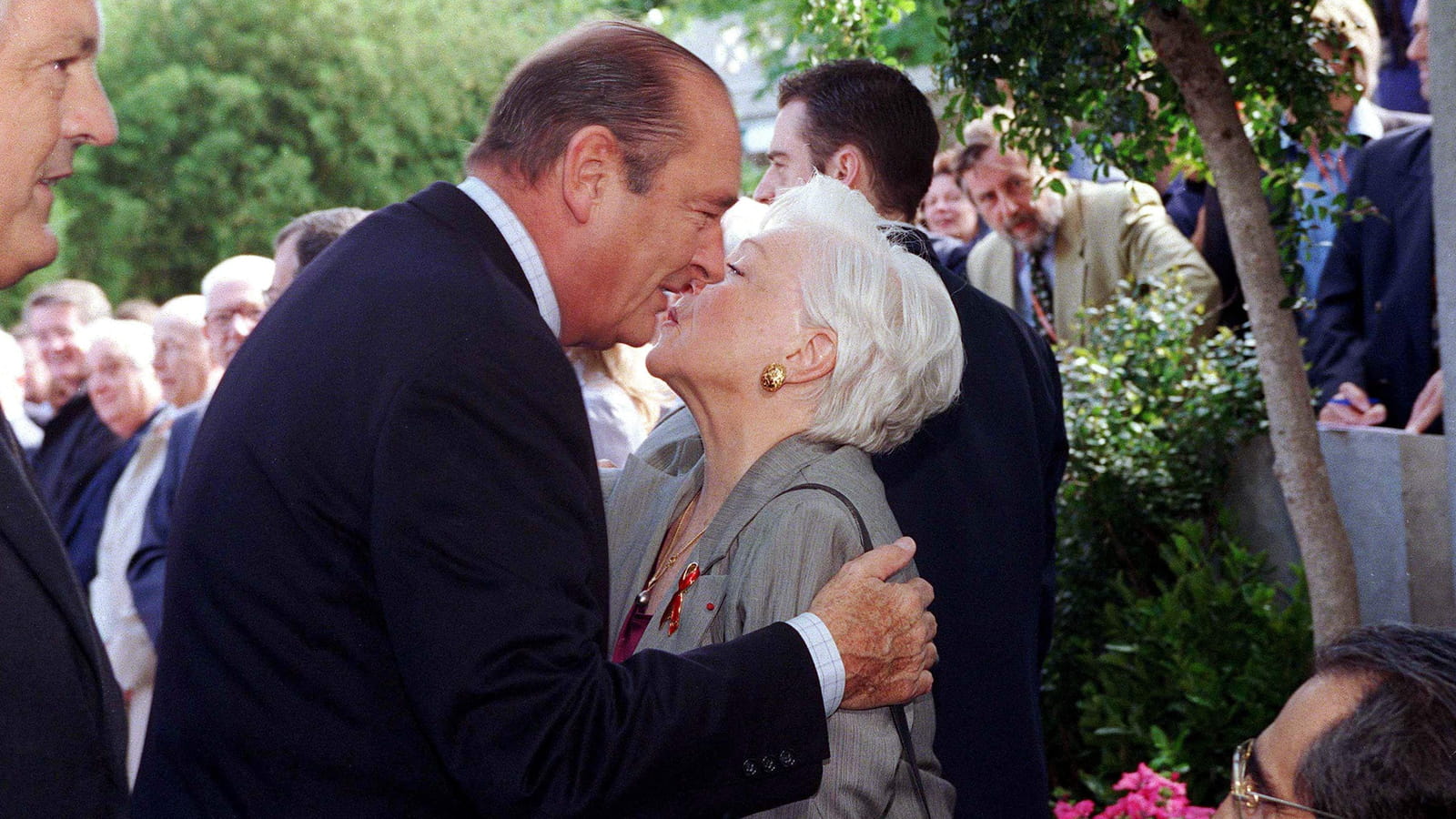 Line Renaud et Jacques Chirac