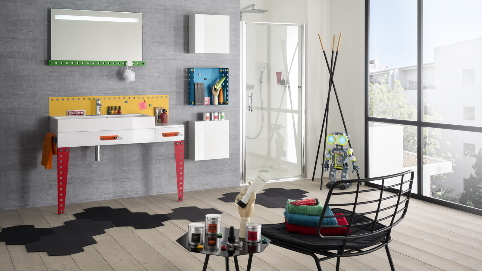 Composition multicolore Imagine de Delpha x Meccano Home