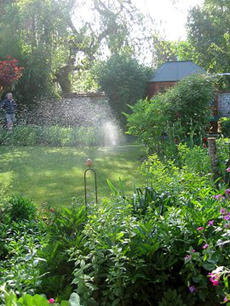 Un jardin bien entretenu