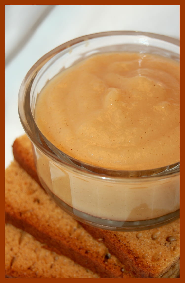 Recette de Compote de pommes au pain d'épices