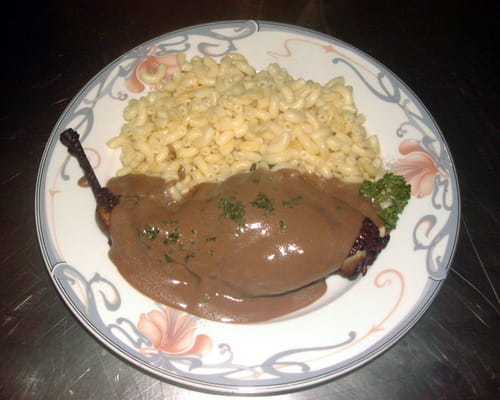 Cuisse de lapin au cacao