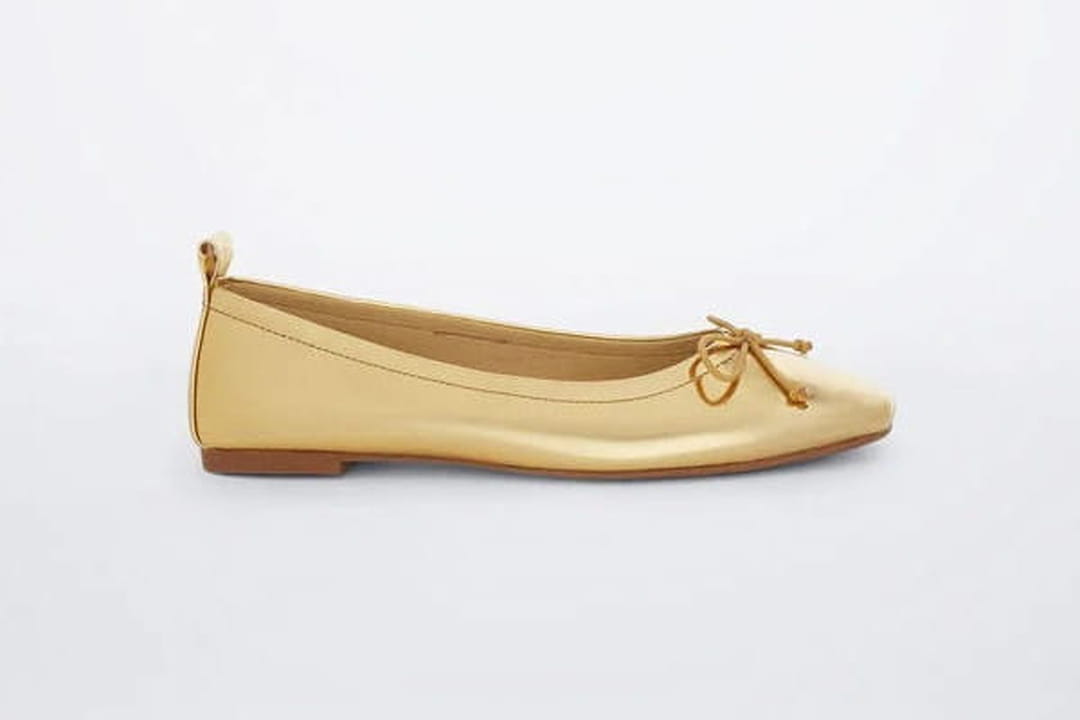 Ballerines Louise Et Cie Azalya En Cuir Noir Avec Nœud - Taille 8 M - Neuf Avec Légers Défauts