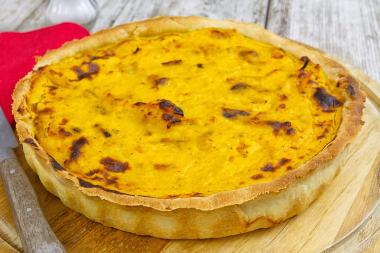Quiche au potiron et au jambon