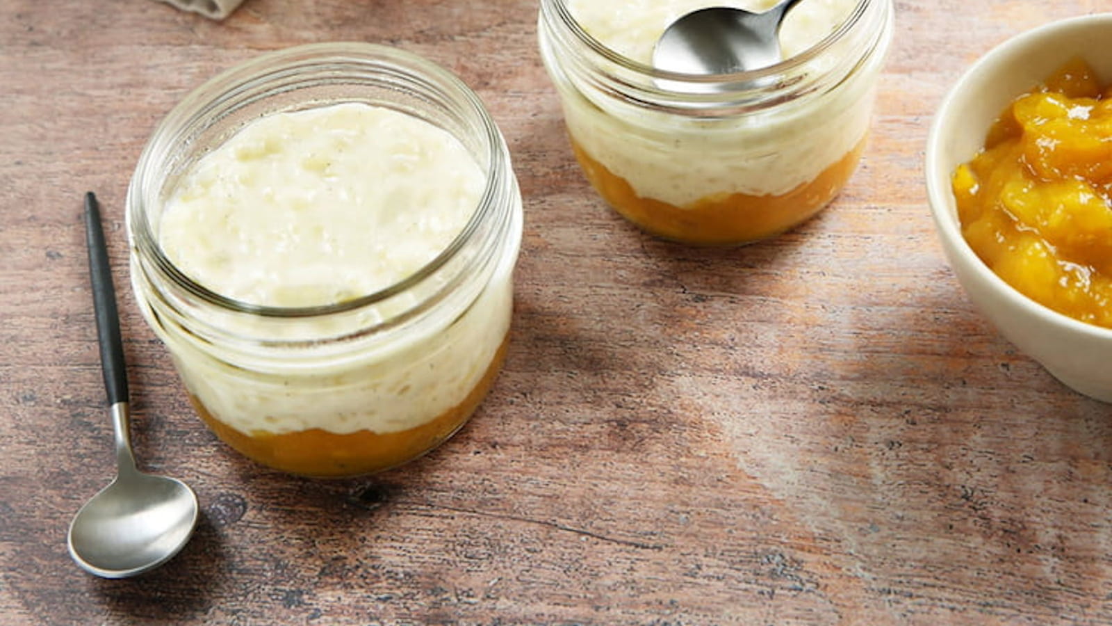 Riz au lait de chèvre à la mangue