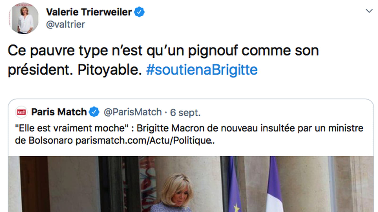 Valérie Trierweiler, Brigitte Macron