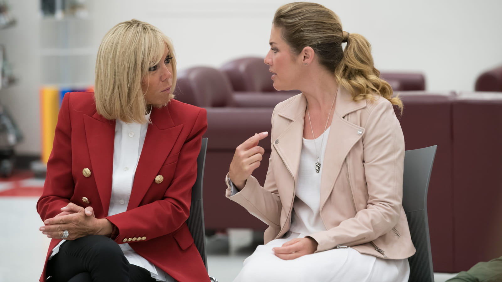 Brigitte Macron et Sophie Trudeau 