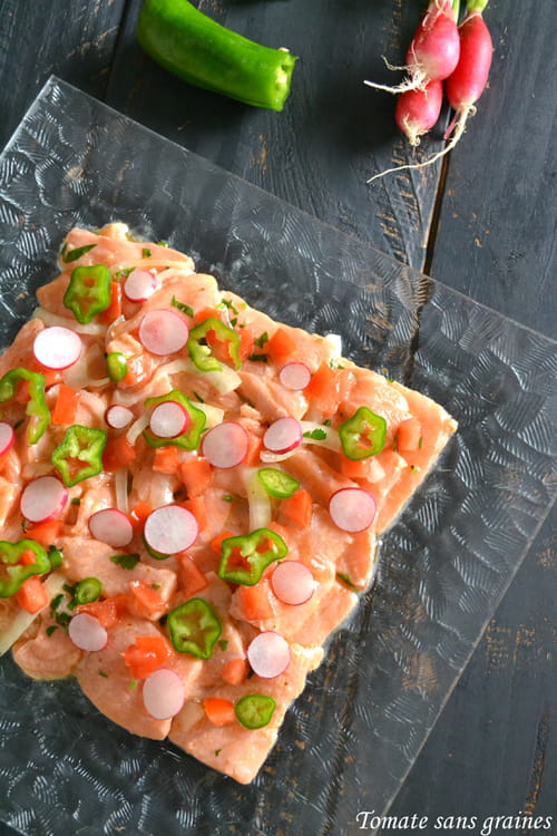 Ceviche de saumon