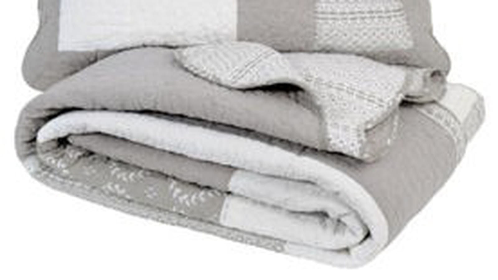 Ensemble boutis et 2 taies d'oreiller Camille Grand modèle de Maisons du Monde