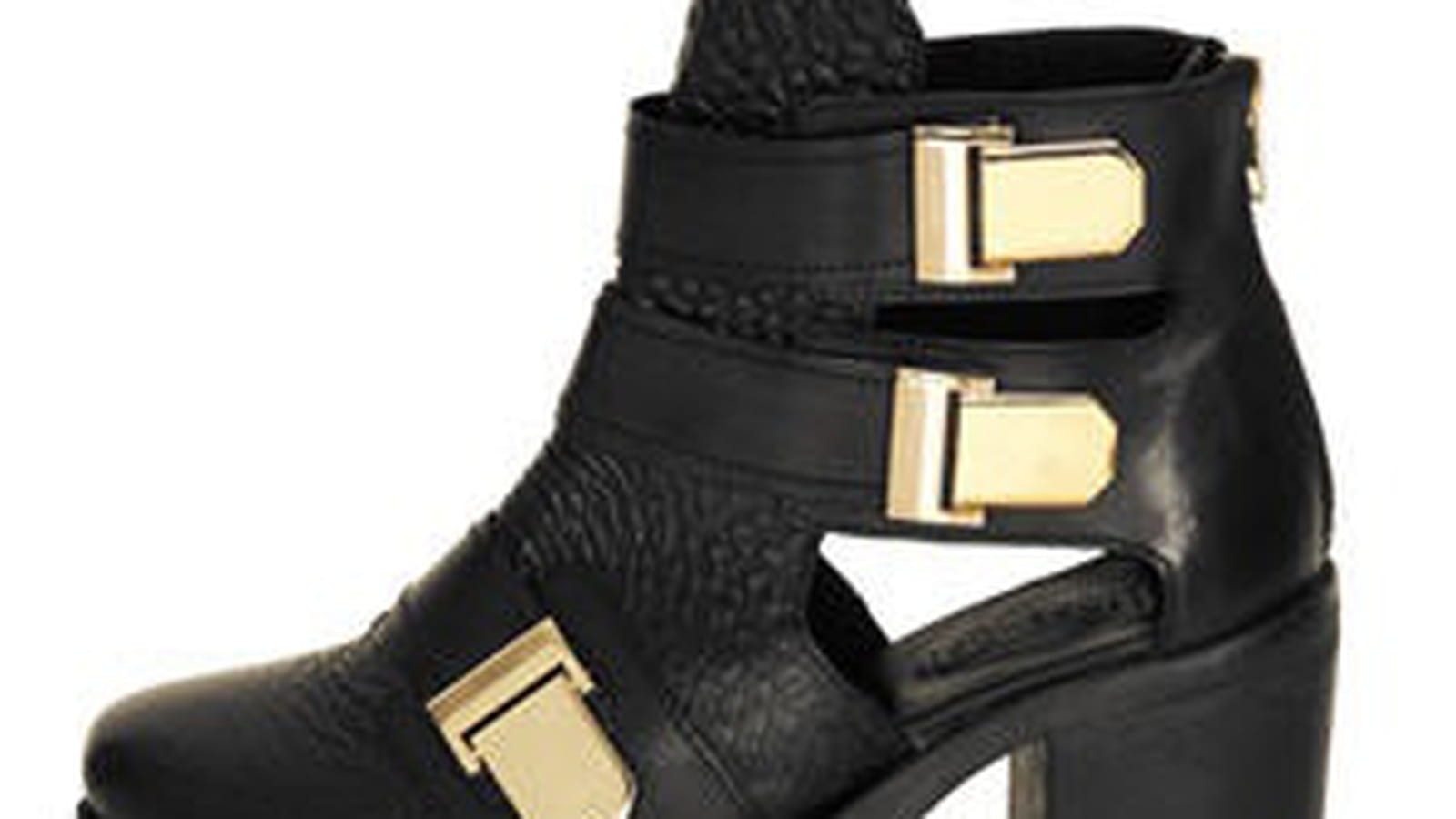 Bottines avec bords dorés de Topshop