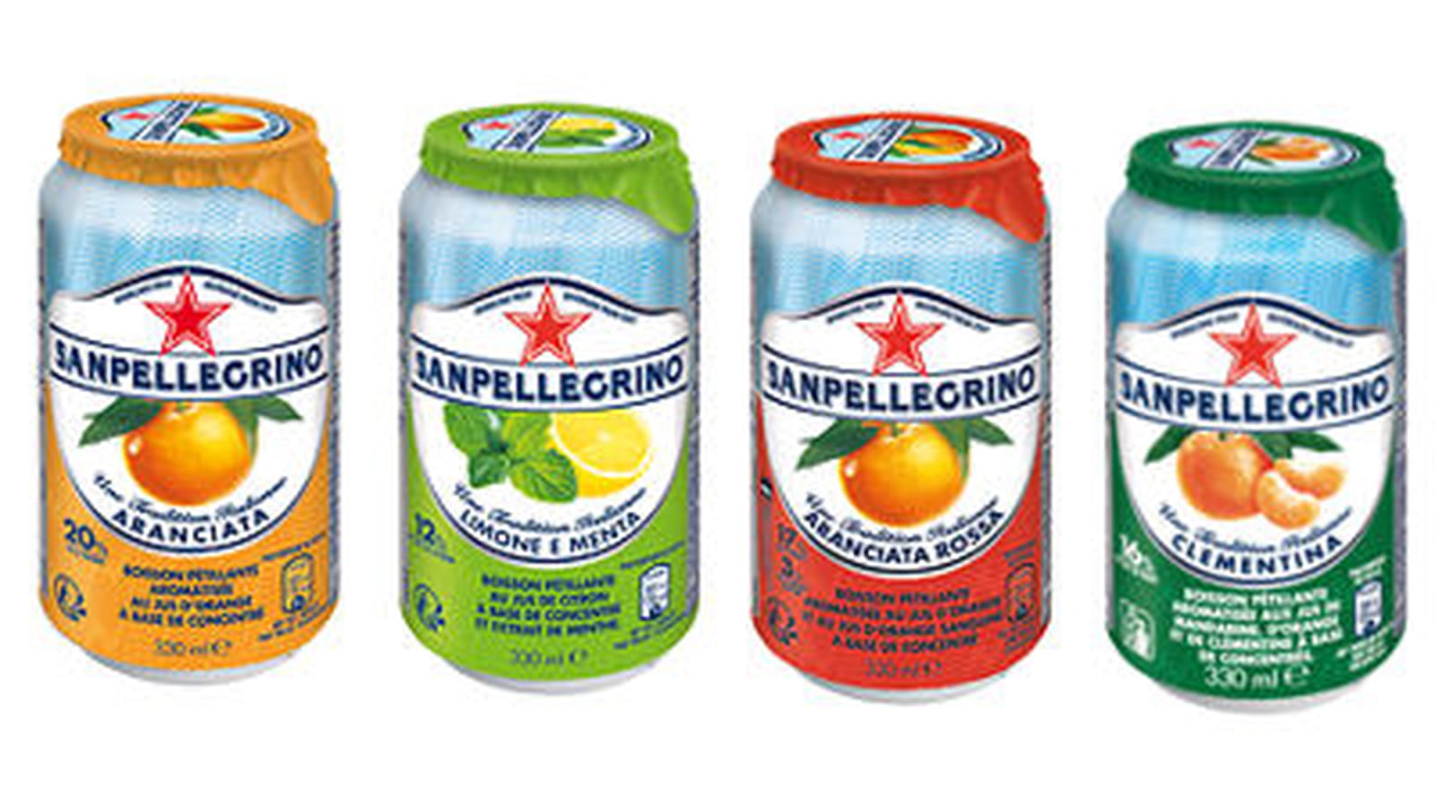 Boissons pétillantes aux fruits de SANPELLEGRINO