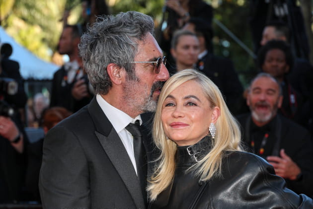 Emmanuelle B&eacute;art et Fr&eacute;deric Chaudier, amoureux sur le tapis rouge au Festival de Cannes