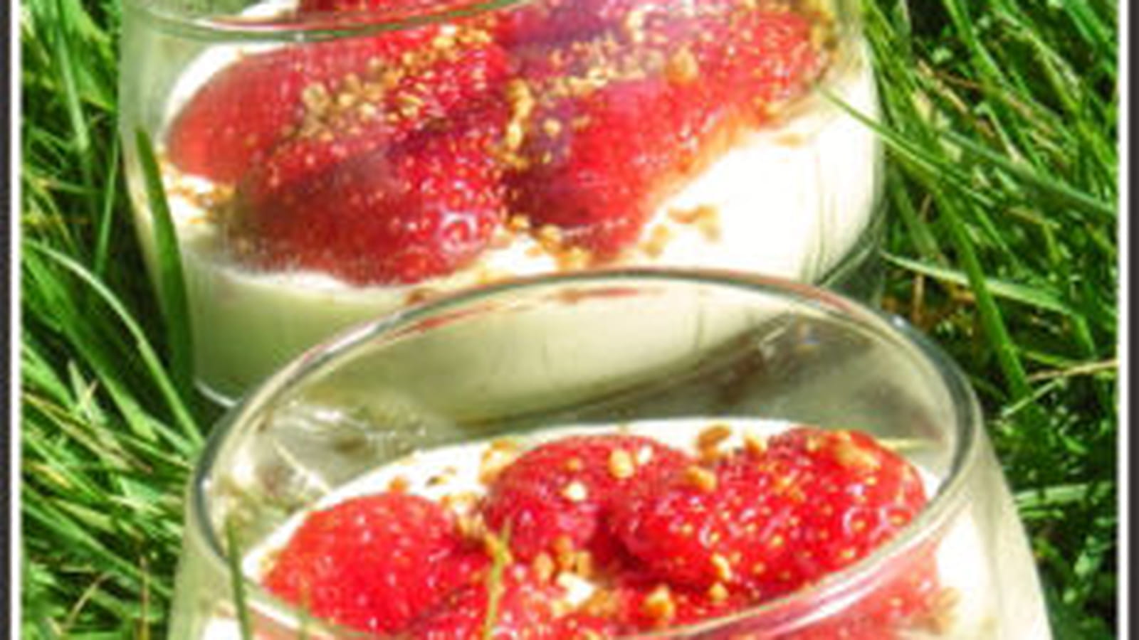 Citron, pralin, fraises