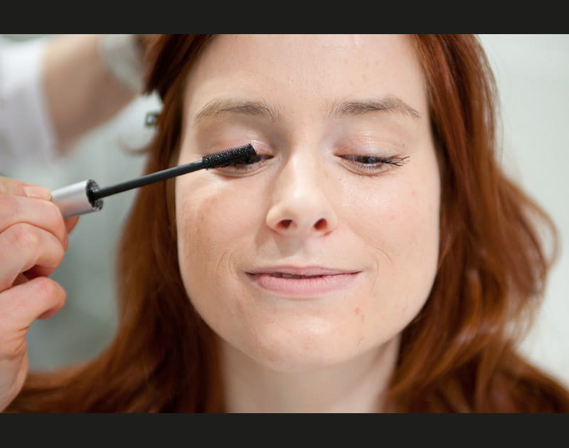 La pose du mascara