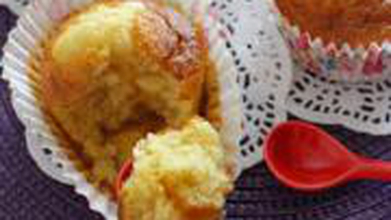 Madeleines fourrées à la confiture d'abricots