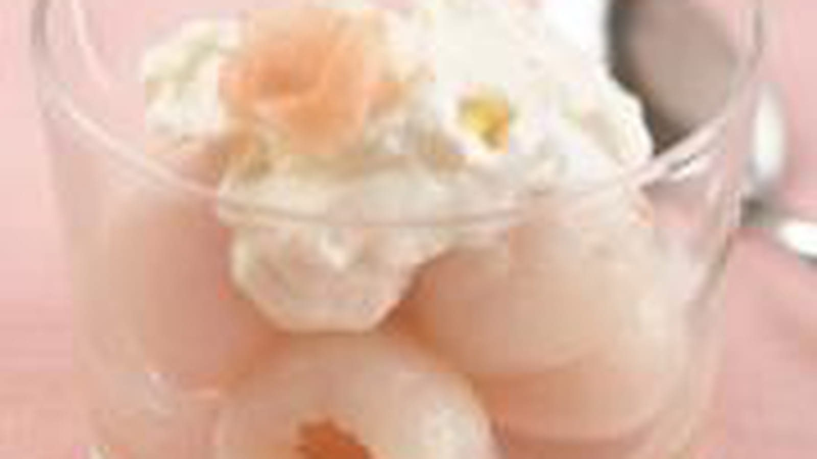 Litchis à la mousse de gingembre