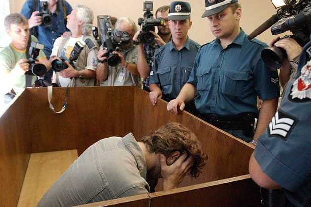 Bertrand Cantat durant son proc&egrave;s