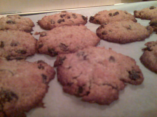 Cookies raisins secs et flocons d'avoine