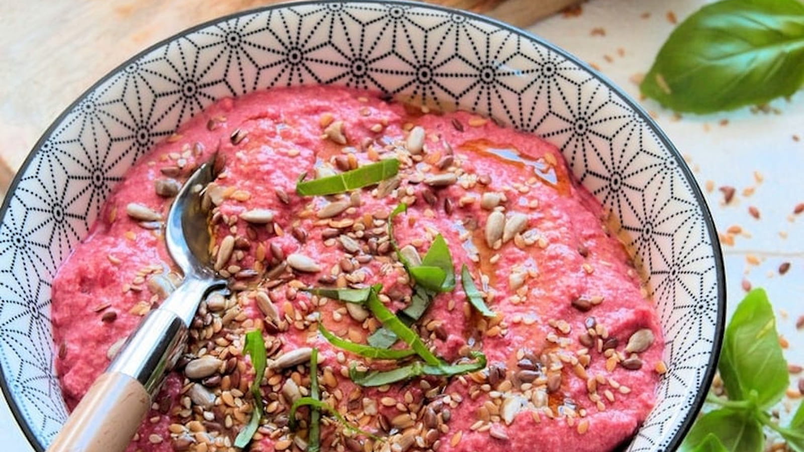 Tartinade de betterave et fromage frais