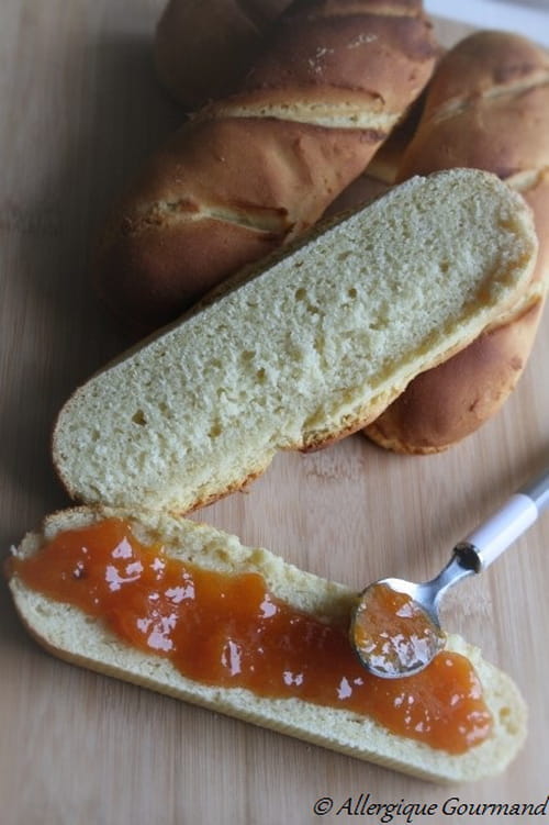 Pains au lait Bio, sans oeufs, gluten