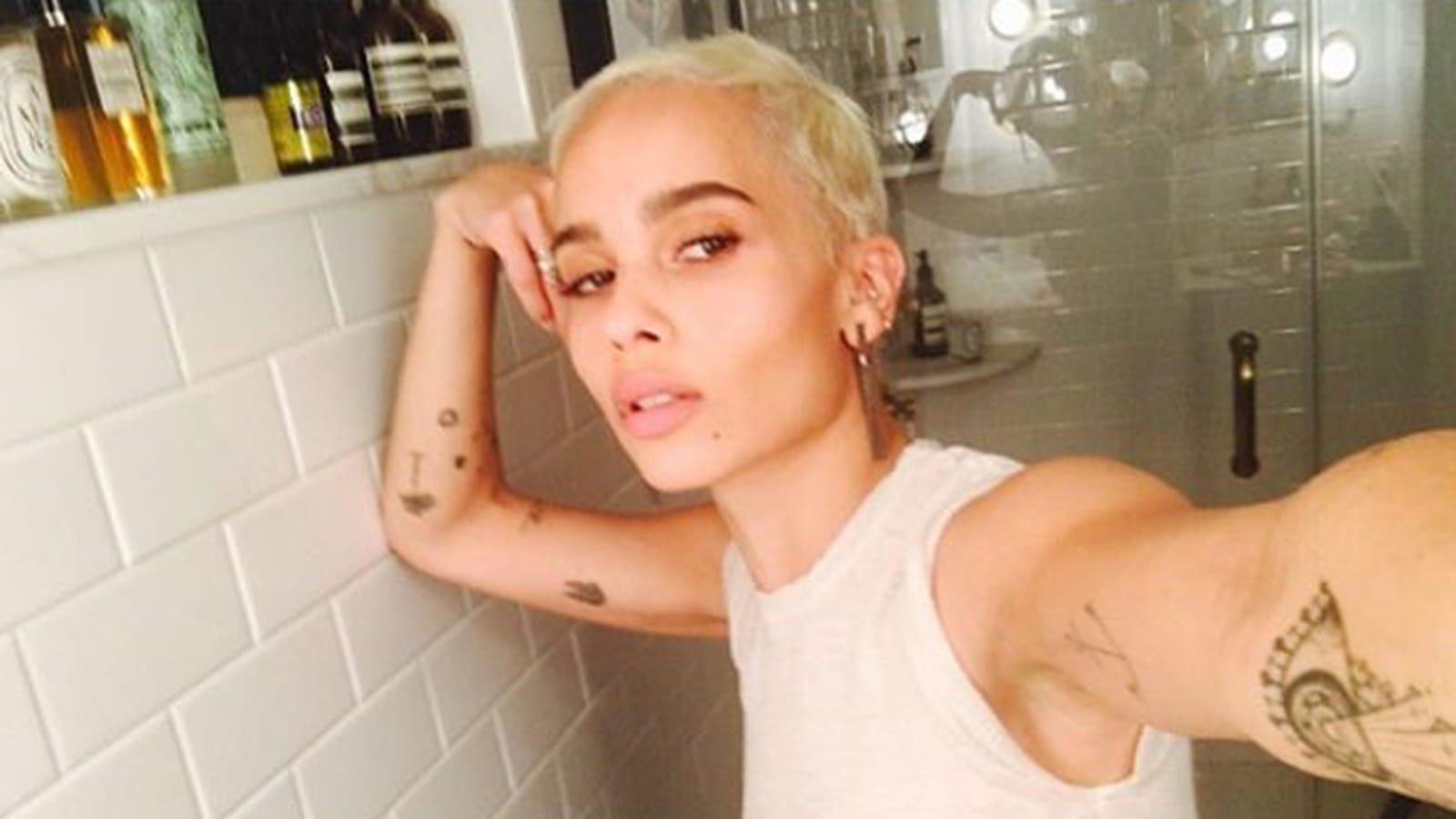 Zoë Kravitz, cheveux courts