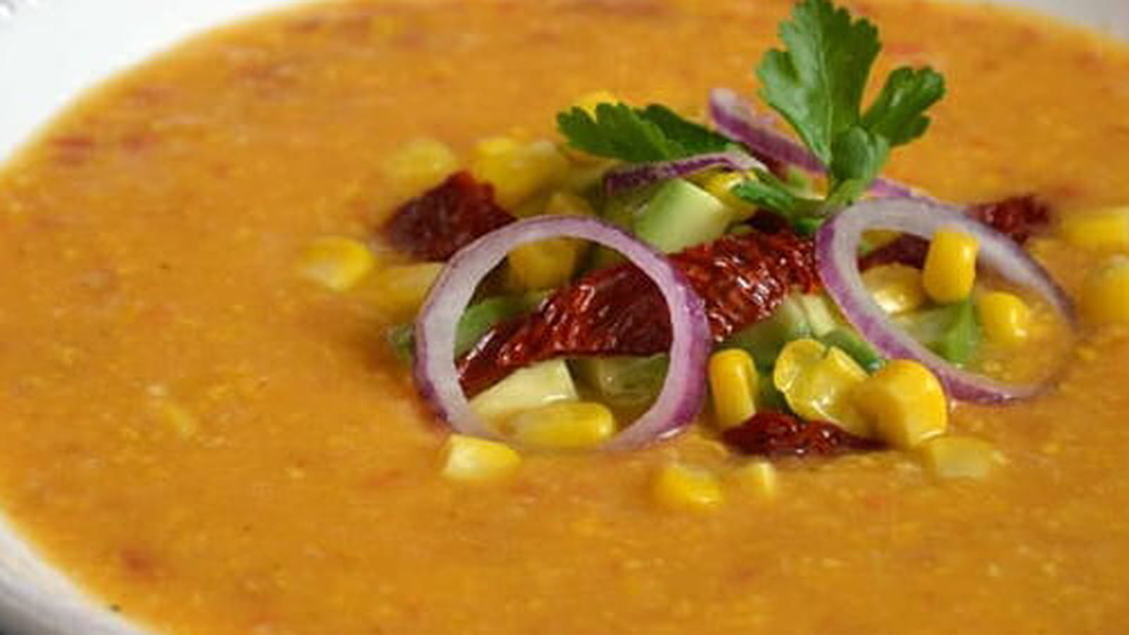 Soupe au maïs et chorizo