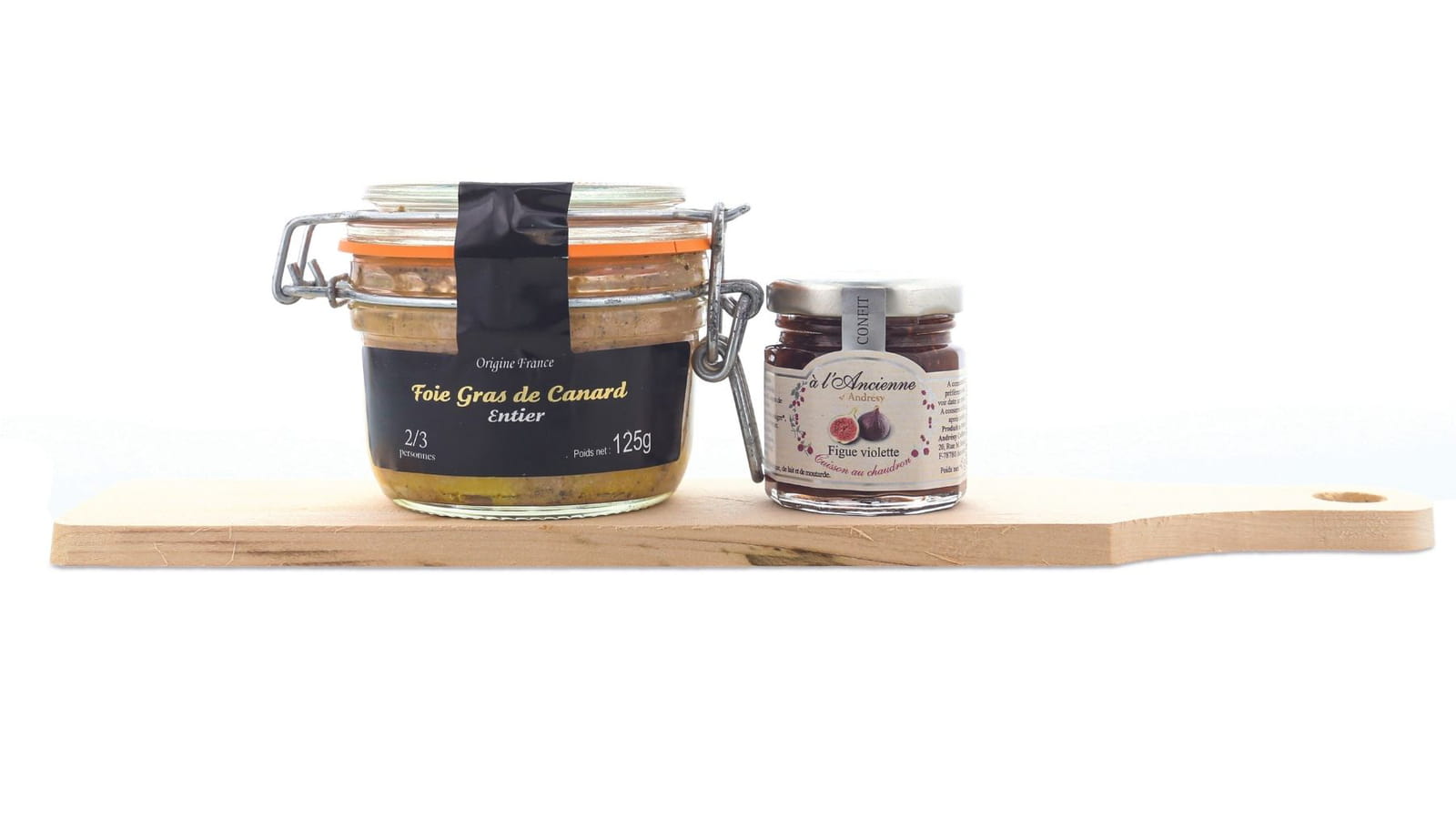 Duo foie gras de canard entier et confit de figue violette Lidl