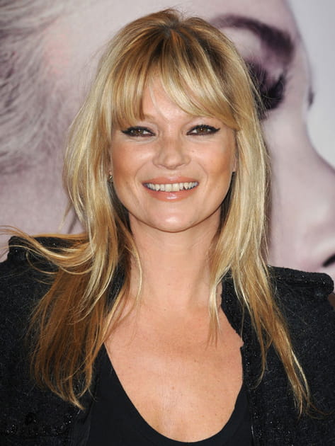 Frange de star&nbsp;: Kate Moss avec frange