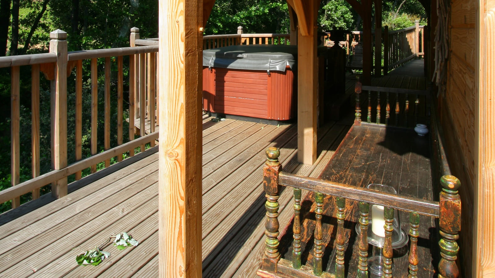 Terrasse d'une cabane
