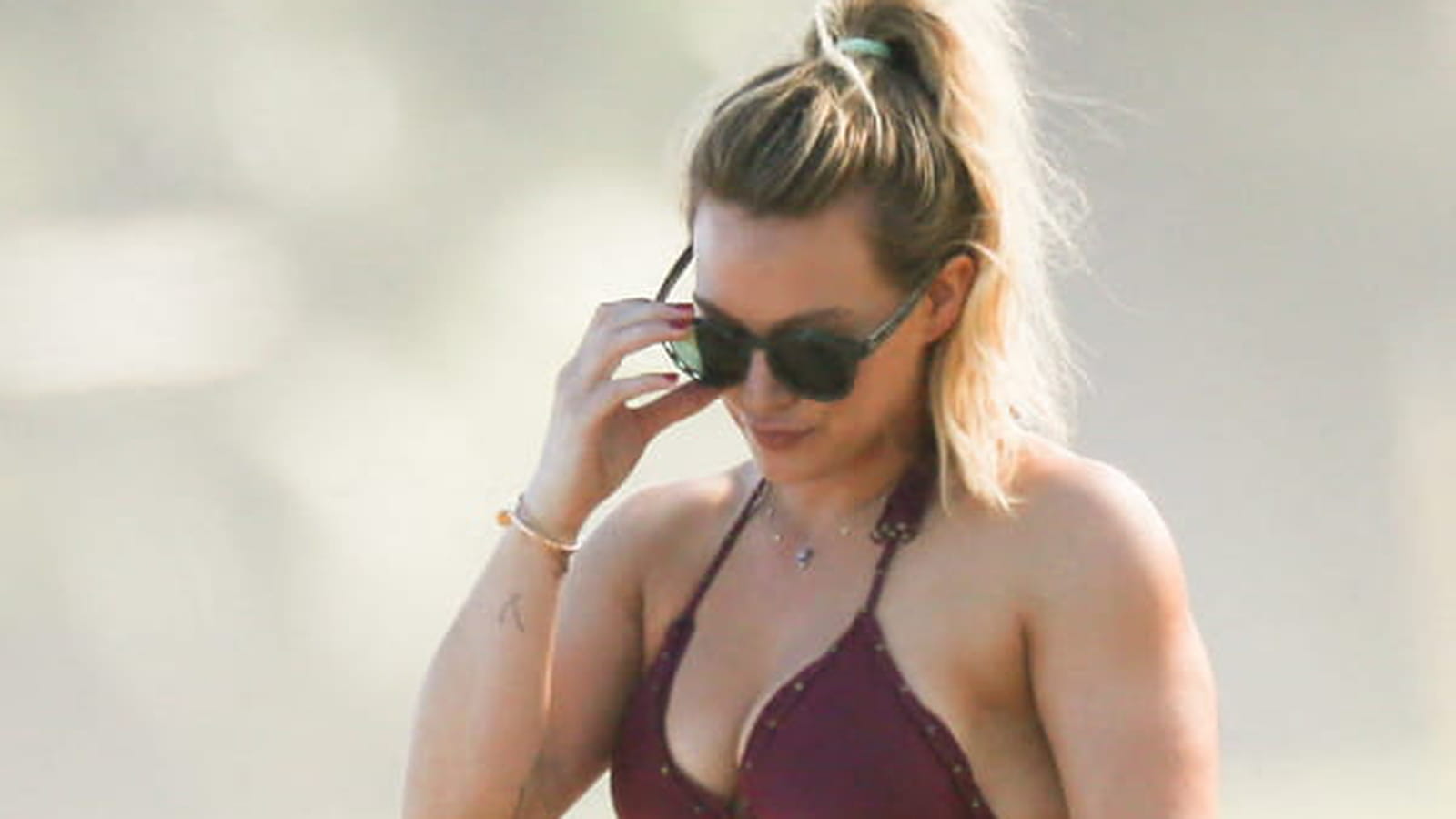 Hilary Duff le 1er janvier 2017