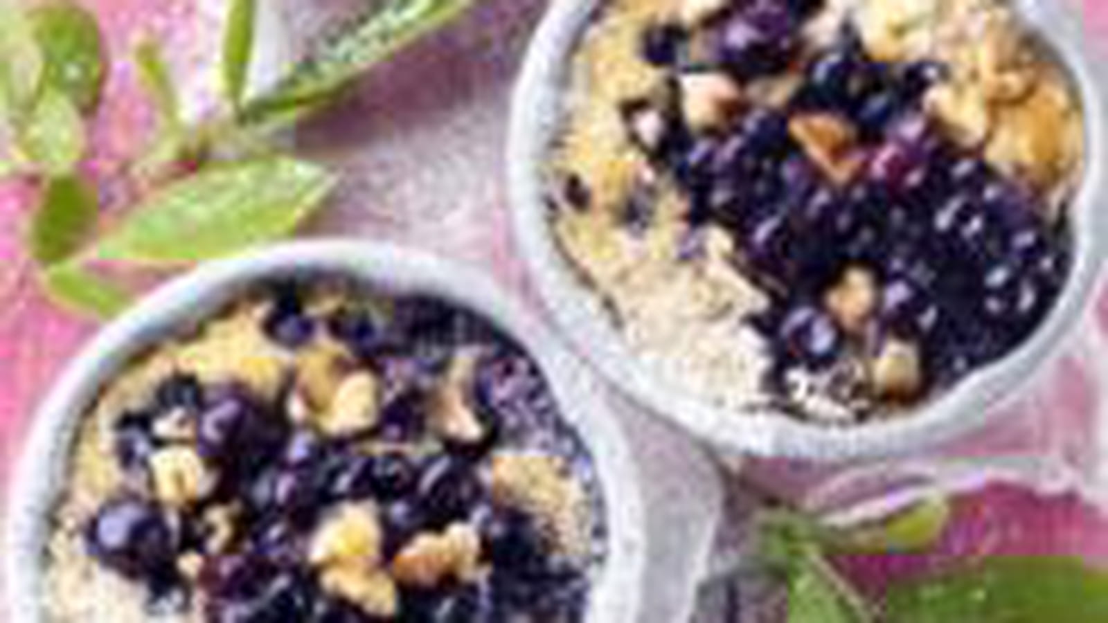 Clafoutis aux myrtilles sauvages
