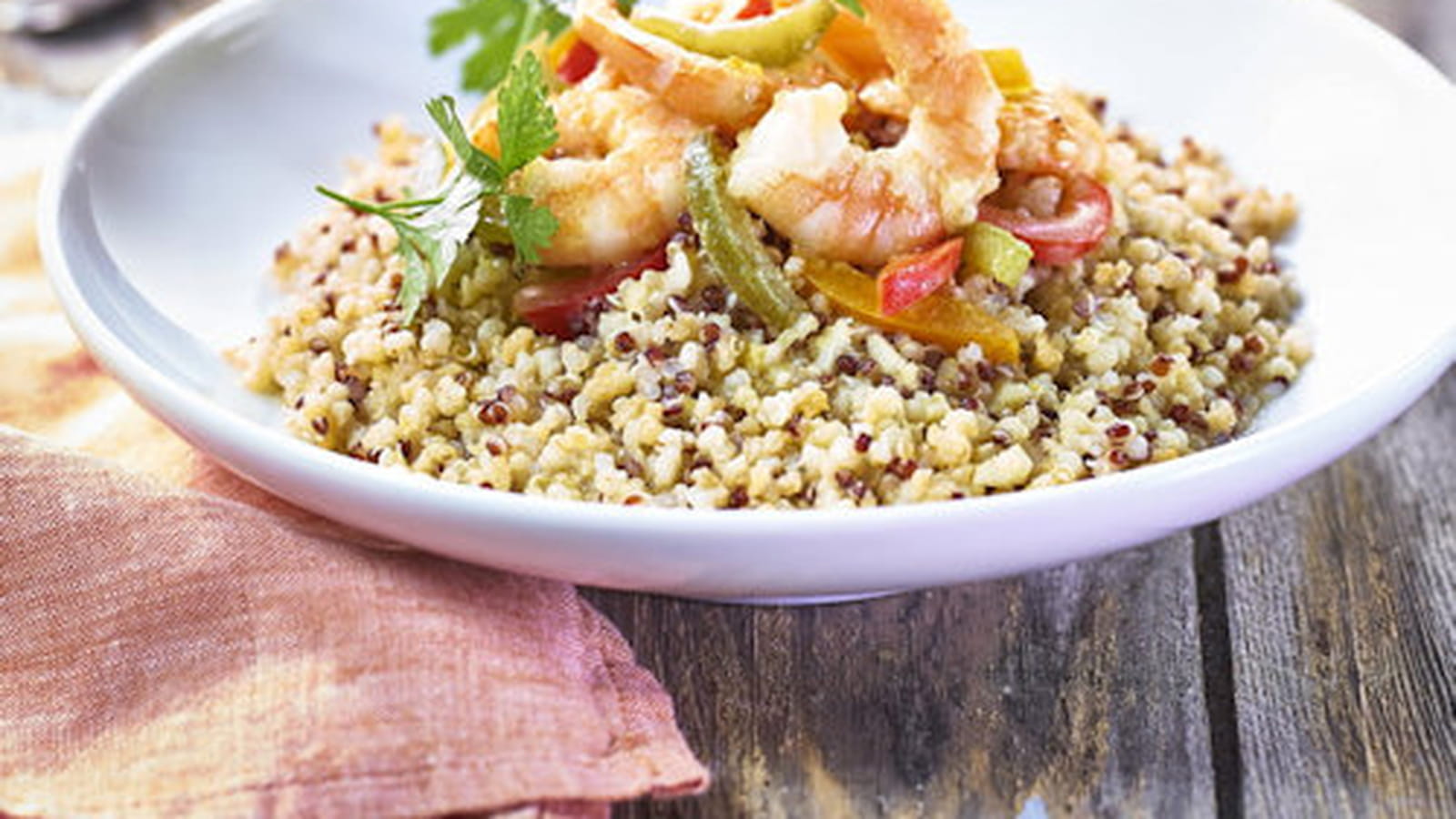 Crémeux de quinoa délice Tipiak au lait de coco et crevettes