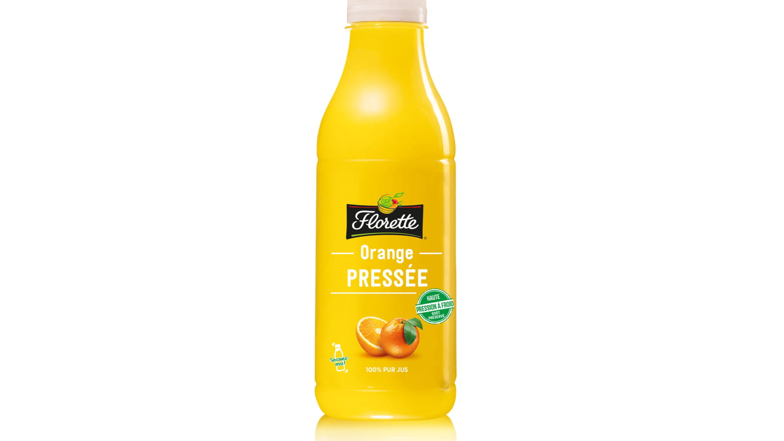 Le jus d'orange pressée de Florette
