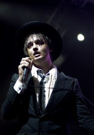 pete doherty lors de l'édition 2009 du festival international de benicássim.