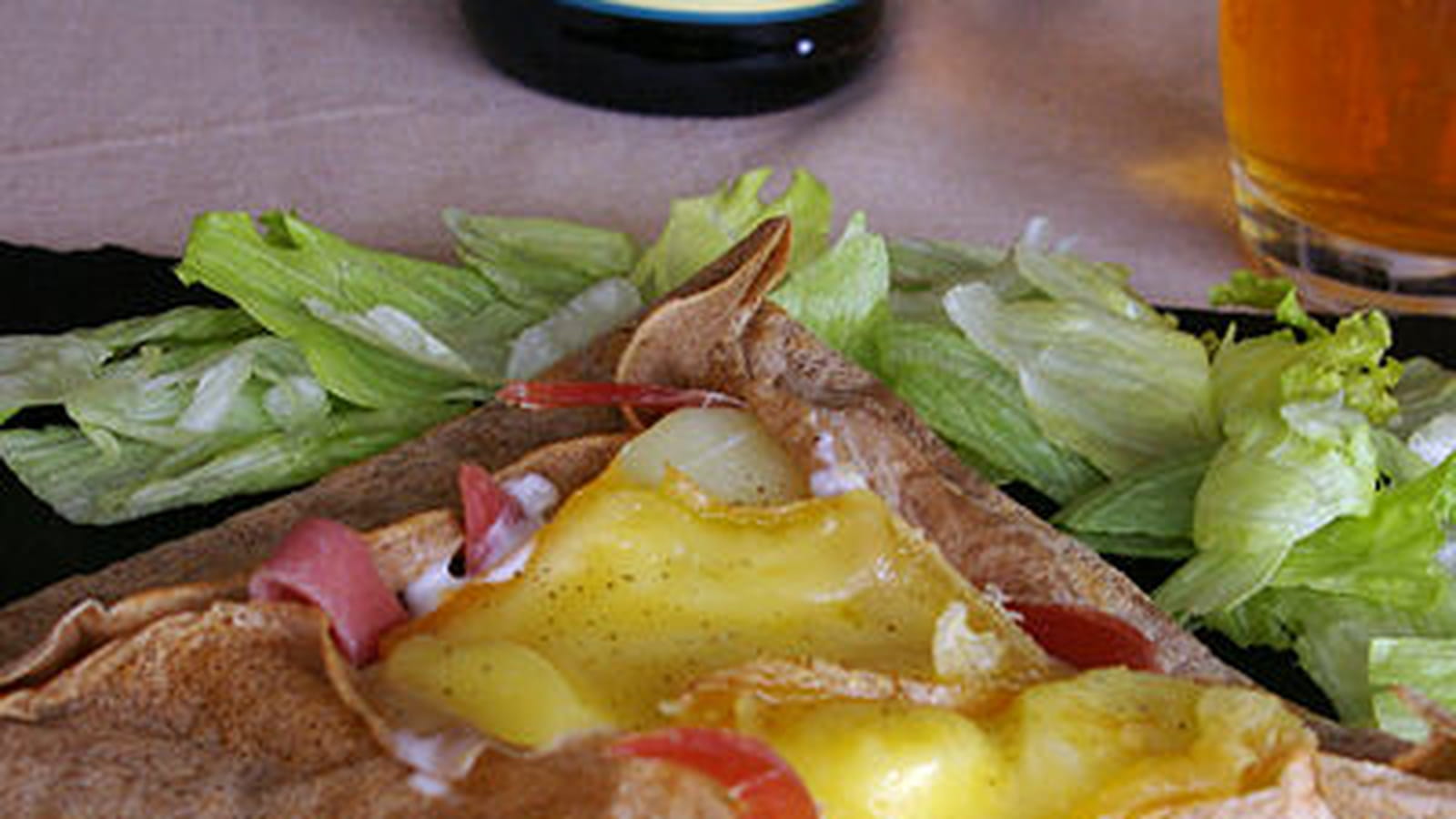 Crêpe façon raclette