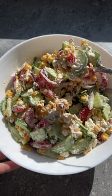 Salade d'été au maïs grillé : Etape 3