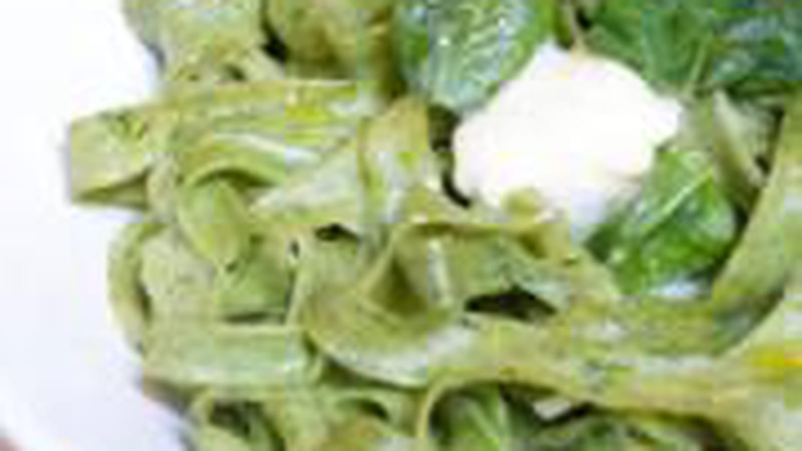 Pâtes fraiches aux épinards