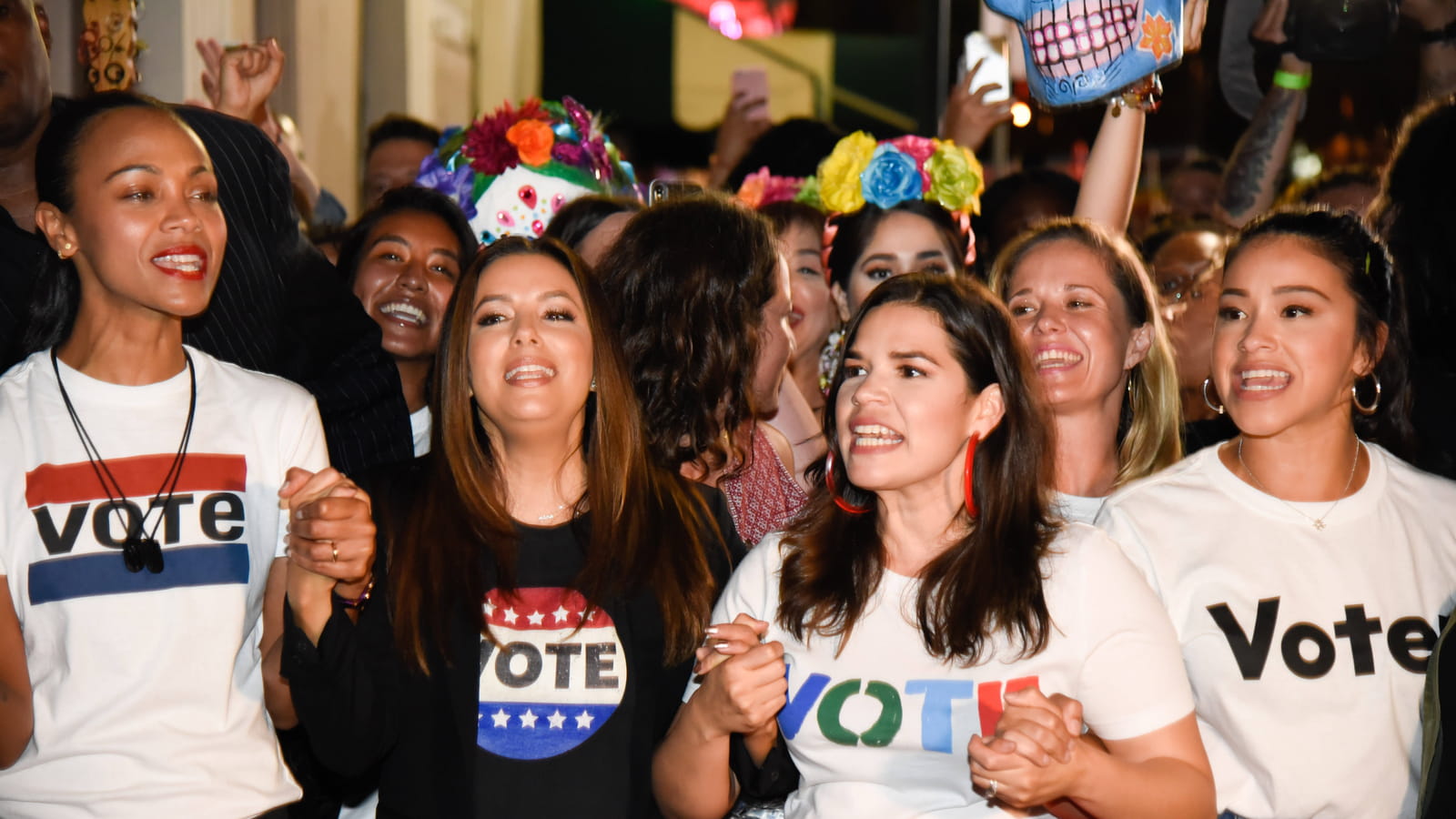 Zoe Saldana, Eva Longoria, America Ferrera et Gina Rodriguez