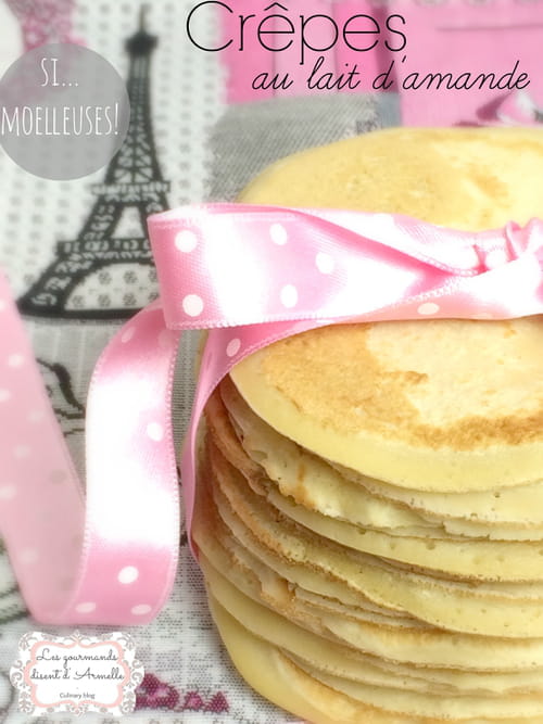 Crêpes au lait d'amande moelleuses