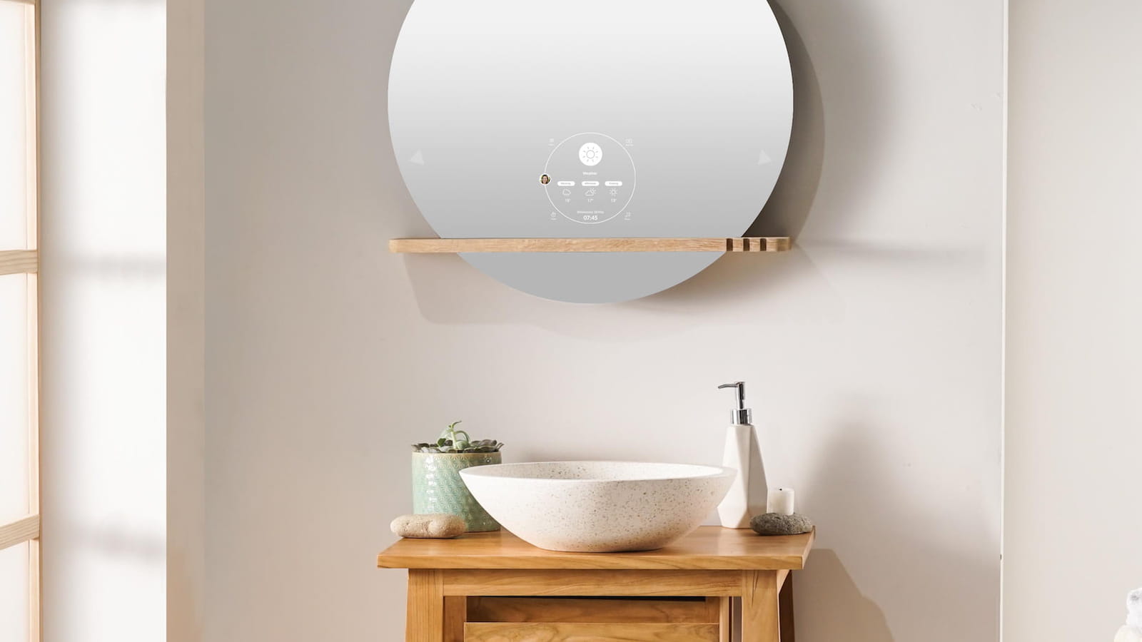 Miroir connecté