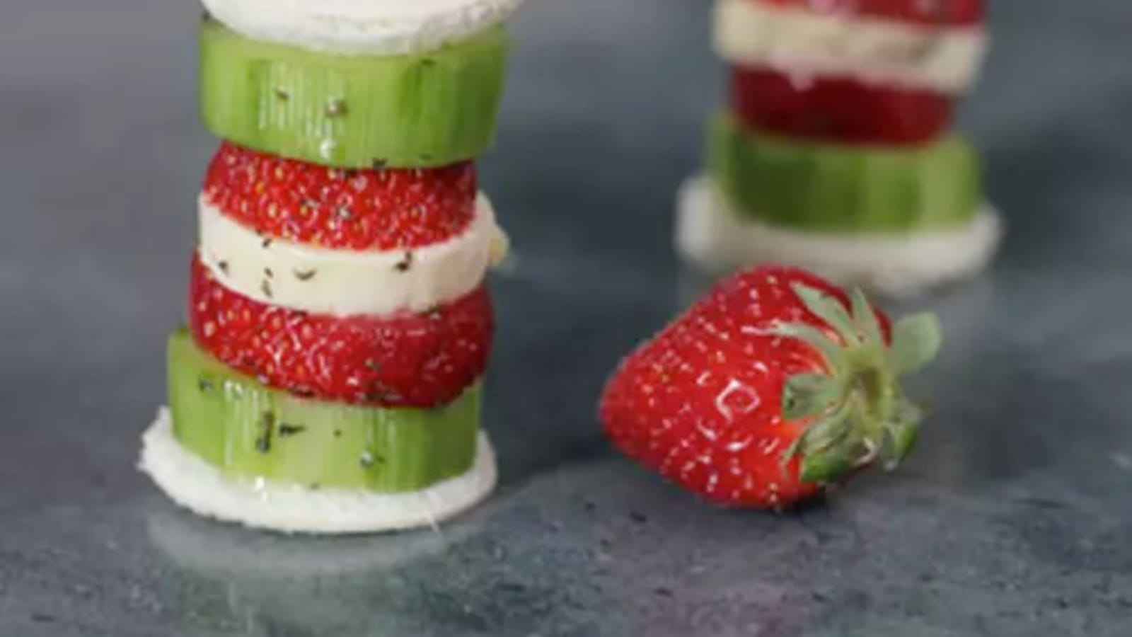 Club-fraise en brochette