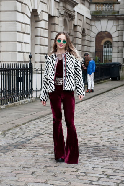Street style &agrave; Londres : velours disco