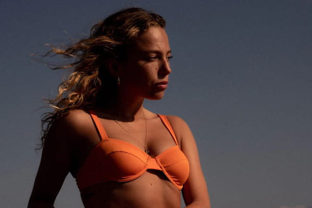 Maillot de bain deux pièces orange