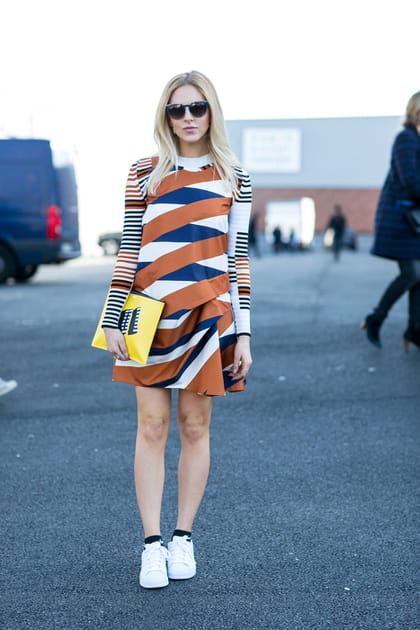 Street style &agrave; Paris : les imprim&eacute;s graphiques