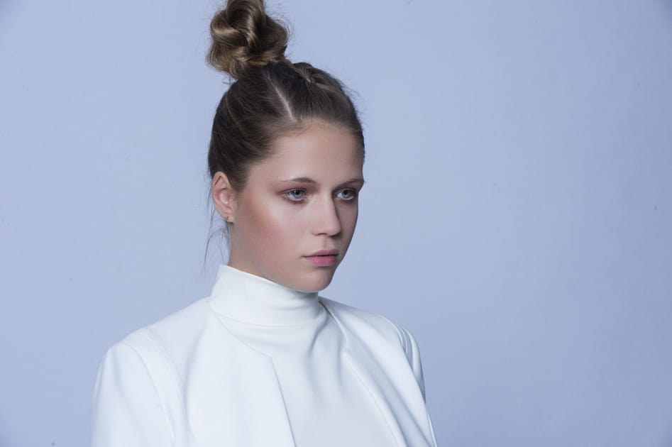 Chignon tress&eacute;