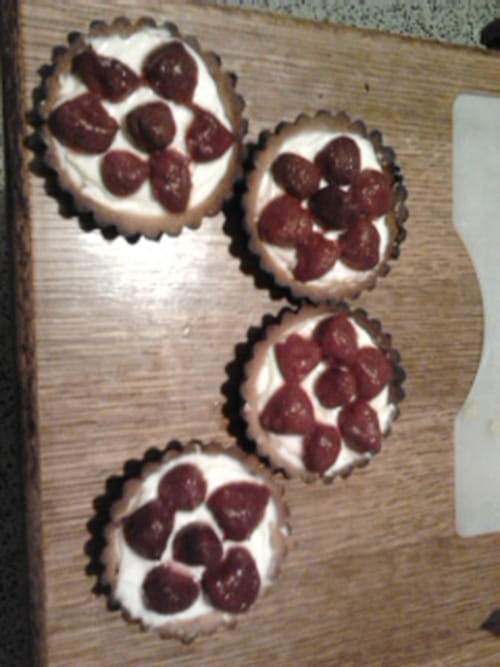 Tartelettes aux fraises avec leur coulis