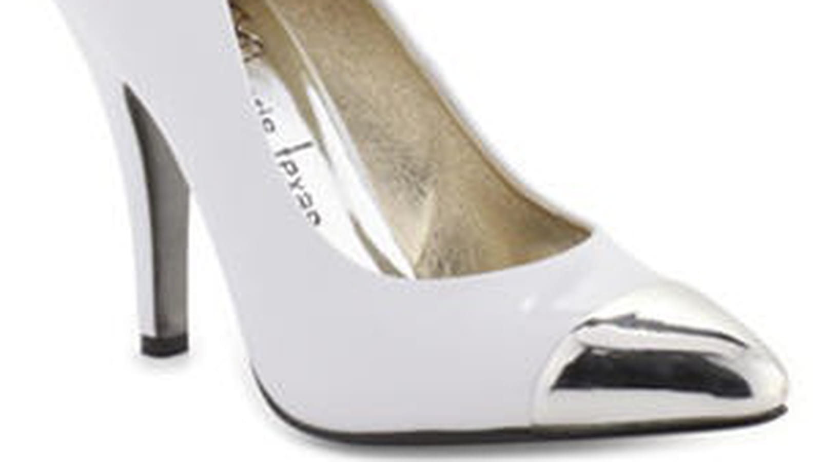 Escarpins blancs de La Halle aux Chaussures